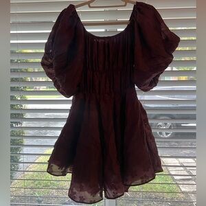 Altered State Mini Dress - Maroon